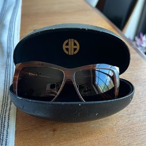 House of Harlow vintage tortoise sunglasses with gold accents